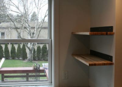 Raw edge wood kitchen renovation in State College, PA