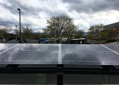 Solar Array on roof of Penn State University Bus stop