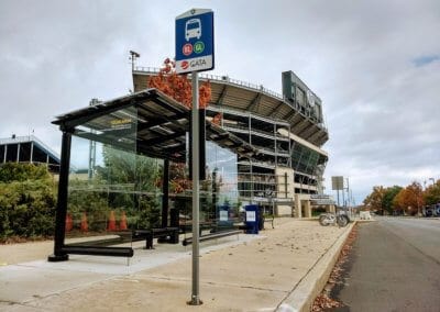 PSU Beaver Stadium Solar Panel Bus Stop